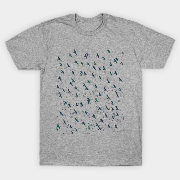 Migrating Birds T-Shirt by Exosam